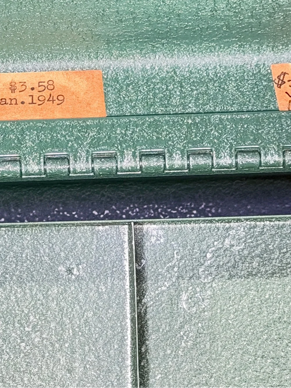 Vintage Steel Box, Green, 1949